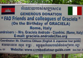 FAO Colleagues & Friends of Graciela. Sept 2012. Yeang Tess village. Well No.101