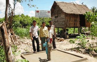Matt Fletcher & Mrs. Charlotte Fletcher (England), have donated a Water Pump Well